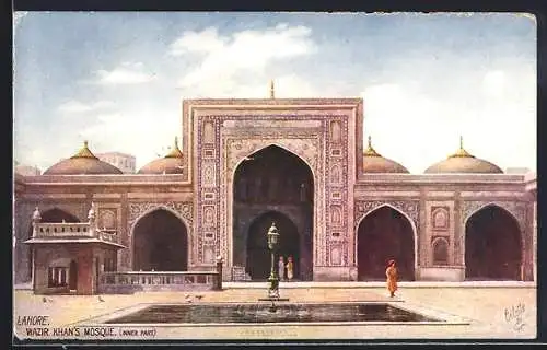 Künstler-AK Lahore, Wazir Khan's Mosque