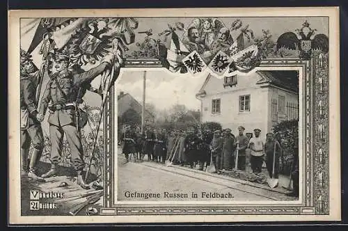 AK Feldbach, Kriegsgefangene Russen bei der Zwangsarbeit