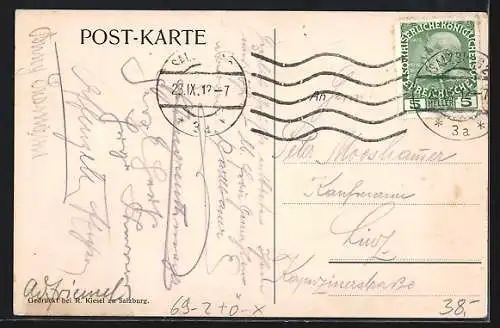 AK Salzburg, III. Österreichischer Alkoholgegner-Tag 1912