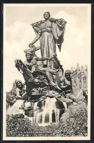 AK Stettin, Manzelbrunnen