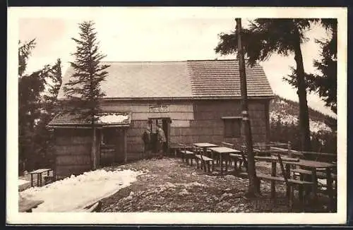 AK Waldeggerhütte, Hohe Wand mit Berghütte