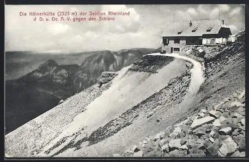 AK Kölnerhütte /Südtirol, Ansicht gegen den Schlern