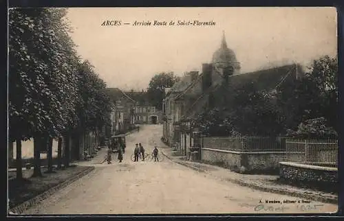 AK Arces, Arrivée Route de Saint-Florentin