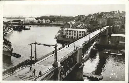 aw13101 Brest Finistere Pont tournant Kategorie. Brest Alte Ansichtskarten