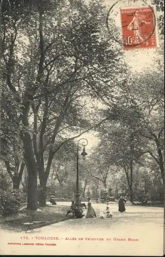 ww72951 Toulouse Haute-Garonne Toulouse Allee Ceinture Grand Rond x Kategorie. Toulouse Alte Ansichtskarten