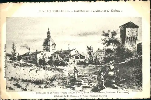 ww72957 Toulouse Haute-Garonne Toulouse Porte Als Croses * Kategorie. Toulouse Alte Ansichtskarten
