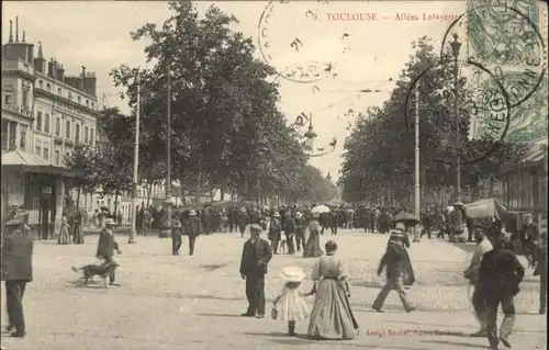 ww72960 Toulouse Haute-Garonne Toulouse Allee Lafayette x Kategorie. Toulouse Alte Ansichtskarten