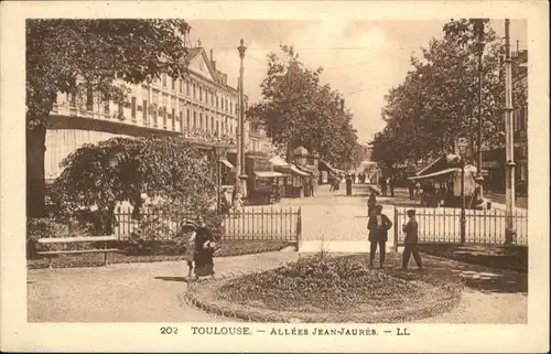 ww74274 Toulouse Haute-Garonne Toulouse Allee Jean-Jaures x Kategorie. Toulouse Alte Ansichtskarten