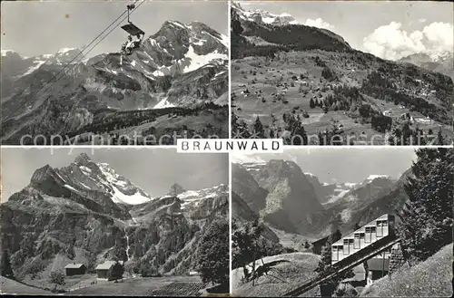 Braunwald GL Sessellift Bergbahn  Kat. Braunwald