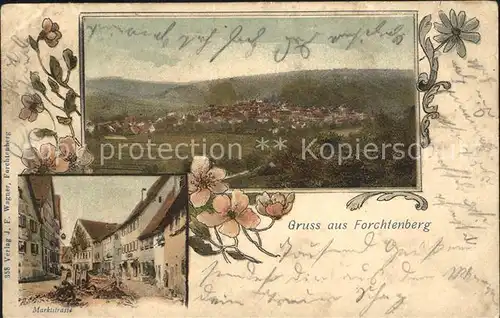 Forchtenberg Marktstrasse Gesamtansicht / Forchtenberg /Hohenlohekreis LKR