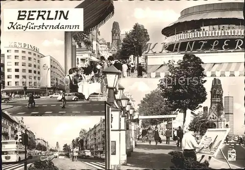 Berlin Kurfuerstendamm Cafe Kranzler Kat. Berlin