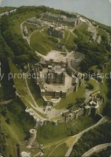 Dover Kent Dover Castle Fliegeraufnahme / Dover /Kent CC