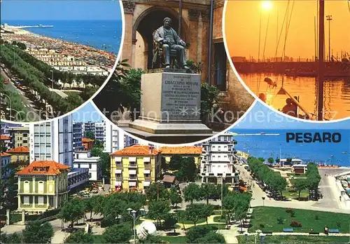 Pesaro Strand hafen Denkmal Kat. Pesaro