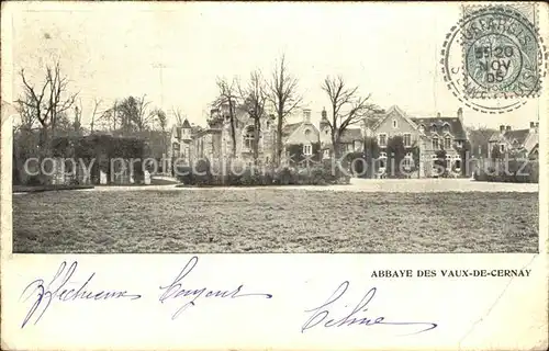 Les Vaux de Cernay Abbaye Stempel auf AK Kat. Cernay la Ville