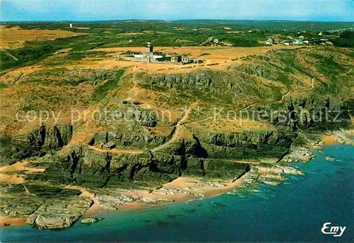 AK / Ansichtskarte Carteret Manche Vue aerienne sur le cap Kat. Barneville Carteret