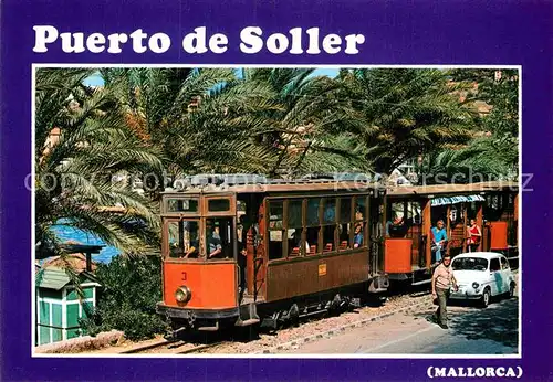 AK / Ansichtskarte Strassenbahn Puerto de Soller Mallorca  Kat. Strassenbahn