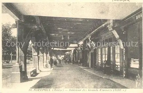 AK / Ansichtskarte Mirepoix Ariege Interieur des Grands Couverts XIII siecle Kat. Mirepoix