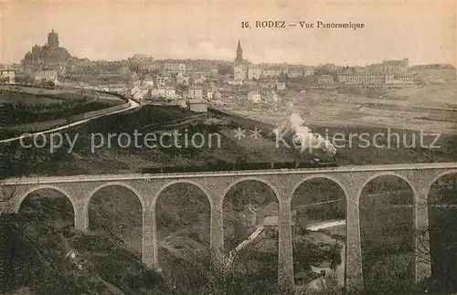 AK / Ansichtskarte Rodez Vue panoramique Viaduc Pont Chemin de fer Kat. Rodez