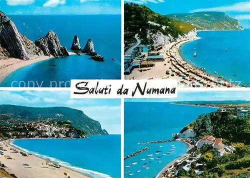 AK / Ansichtskarte Numana Strandpartien Panorama