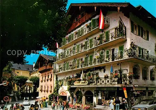 AK / Ansichtskarte St Wolfgang Salzkammergut Hotel Zum schwarzen Roessl  Kat. St. Wolfgang im Salzkammergut