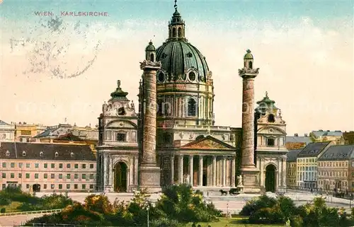 Wien Karlskirche Kat. Wien