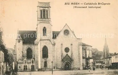 AK / Ansichtskarte Agen_Lot_et_Garonne Cathedrale St Caprais Agen_Lot_et_Garonne