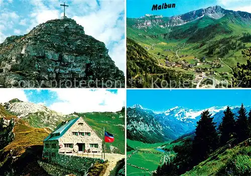 AK / Ansichtskarte Liechtenstein_Fuerstentum Gipfelkreuz Naafkopf Pfaelzerhuette Bettlerjoch Malbun Augstenberg Steg Valuenatal Grauspitz 