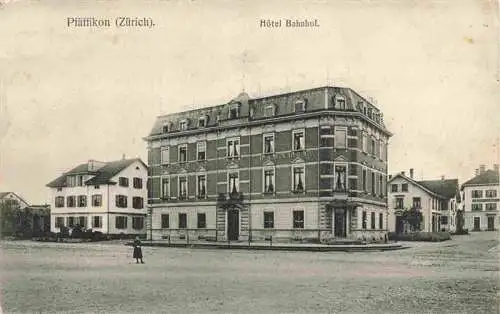 AK / Ansichtskarte  Pfaeffikon_am_See_ZH Hotel Bahnhof