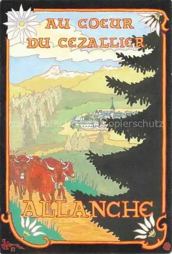 AK / Ansichtskarte Allanche Les amis du Vieil Allanche Illustration Allanche
