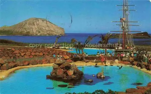 AK / Ansichtskarte Waimanalo Hawaii USA Leeward Isles Pool Sea Lift Park