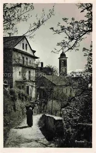 AK / Ansichtskarte Orselina Locarno TI Dorfmotiv Kirche