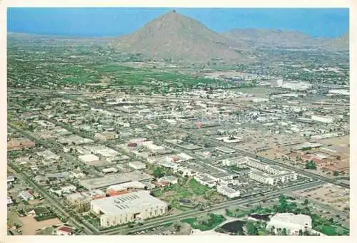 AK / Ansichtskarte Scottsdale Arizona USA Aerial view looking Northwest Scottsdale Civic Center Complex in the foreground