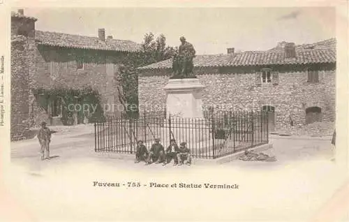 AK / Ansichtskarte Fuveau Aix-en-Provence 13 Bouches-du-Rhone Place et Statue Verminck Monument