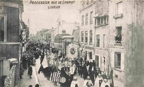 AK / Ansichtskarte LISIEUX 14 Calvados Procession Rue de Livarot